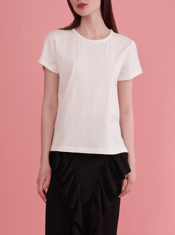 rhié SPLIT TEE WHITE rhié SPLIT TEE WHITE