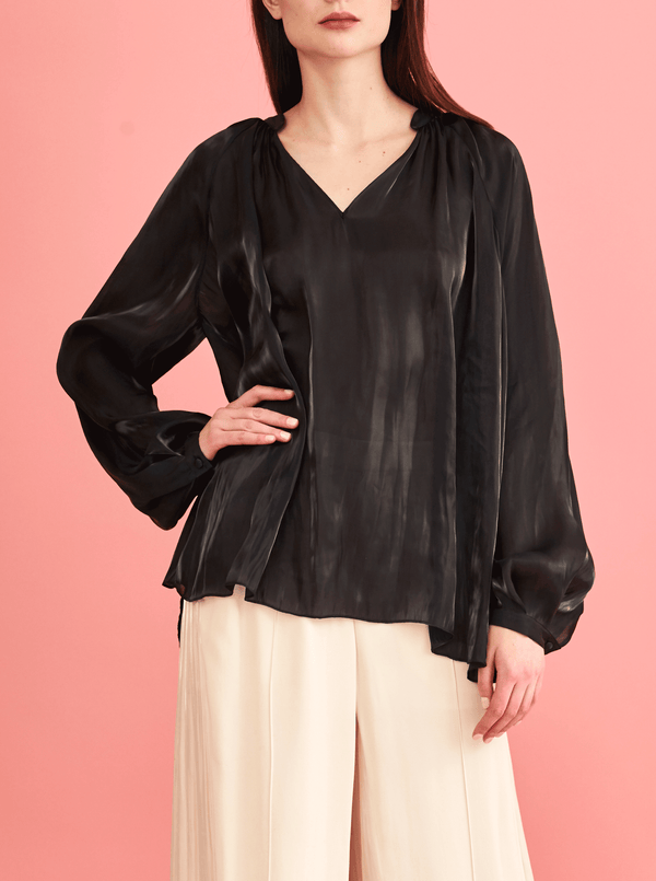 Rhié SUKI BLOUSE BLACK