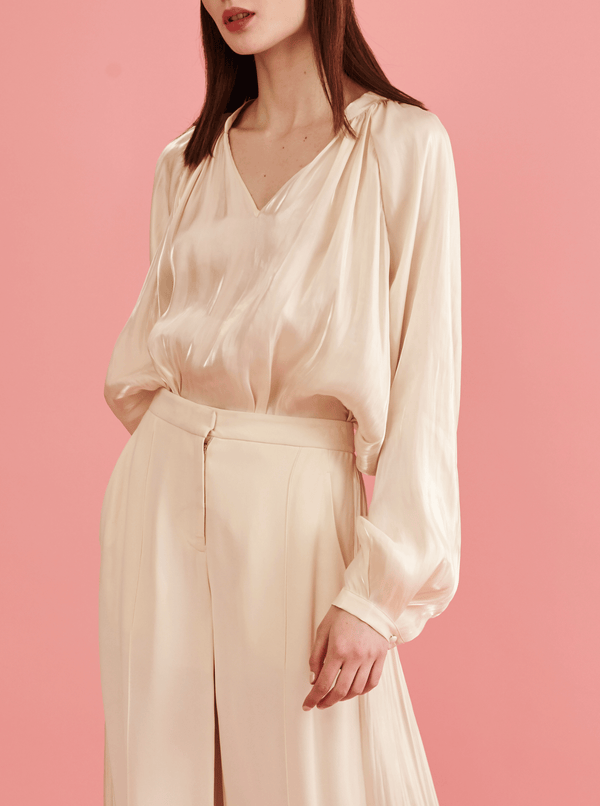 Rhié SUKI BLOUSE OYSTER