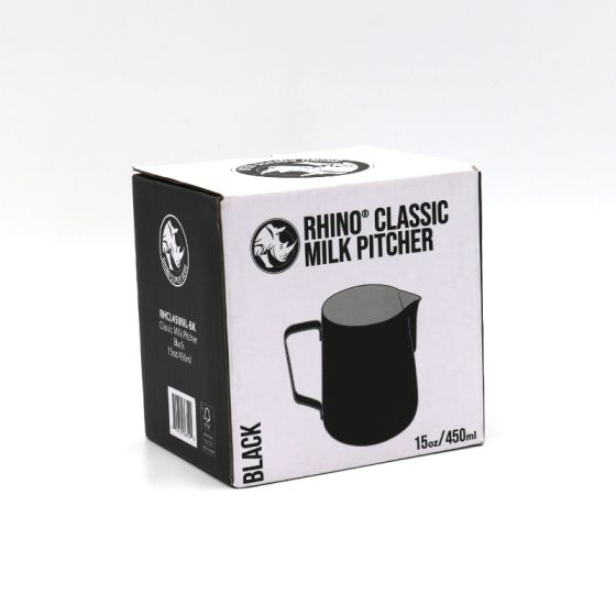 Rhino Coffee Gear Rhino Classic Milk Pitcher 450ml/15oz - Black