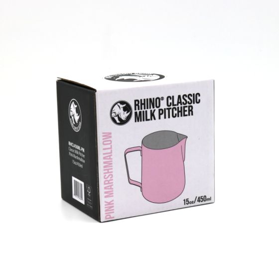Rhino Coffee Gear Rhino Classic Milk Pitcher 450ml/15oz - Pink Marshmallow