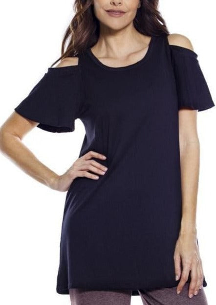 Rhonda Shear Ahh Dreams Flutter Sleeve Tunic - FINAL SALE