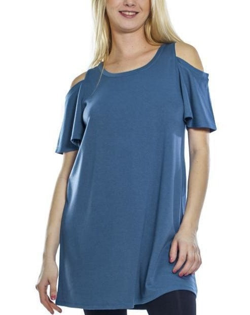 Rhonda Shear Ahh Dreams Flutter Sleeve Tunic - FINAL SALE
