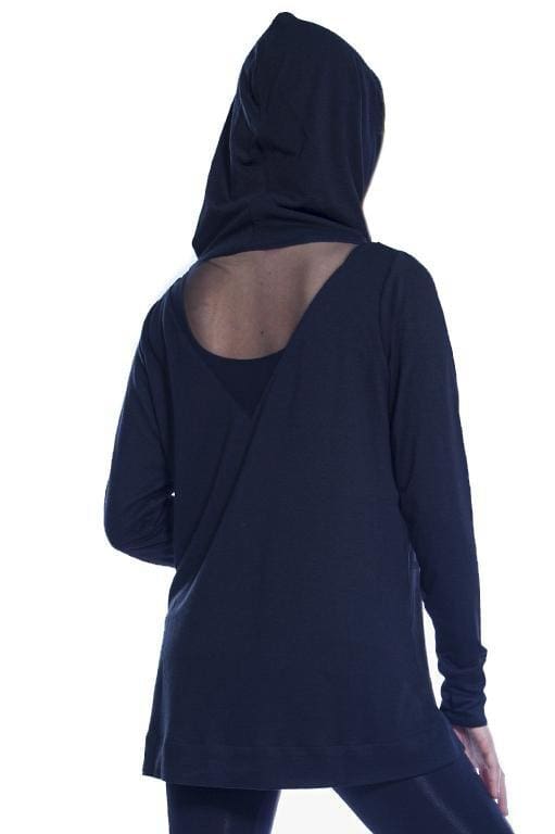 Rhonda Shear Ahh Dreams Hooded Top With Mesh Inset - FINAL SALE