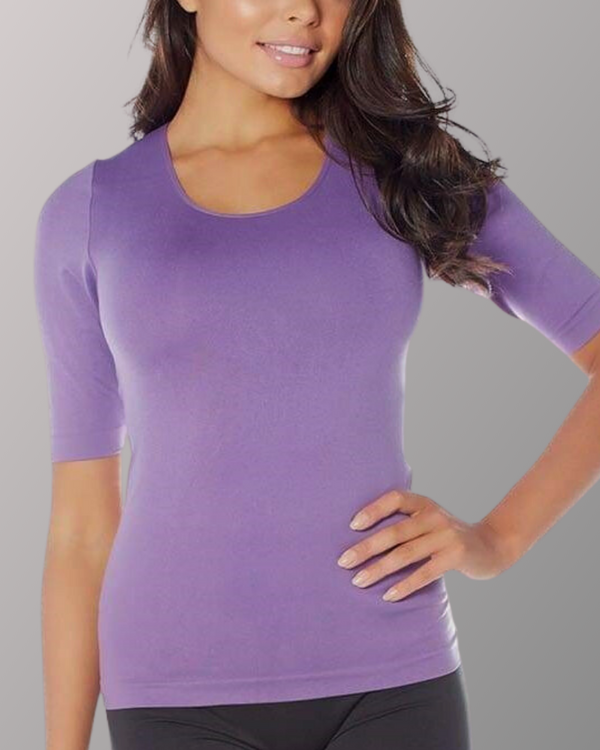 rhonda shear Ahh Heavenly T-Shirt with Built in Bra - FINAL SALE