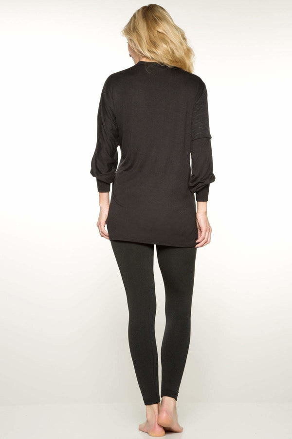 Rhonda Shear Asymmetrical Mixed Media Top - FINAL SALE