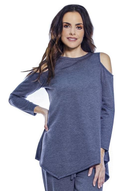 Rhonda Shear Cold Shoulder Long Sleeve Top - FINAL SALE