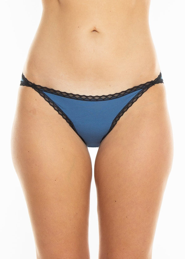Rhonda Shear Lace Trim Leakproof Bikini - Light Hold Panty