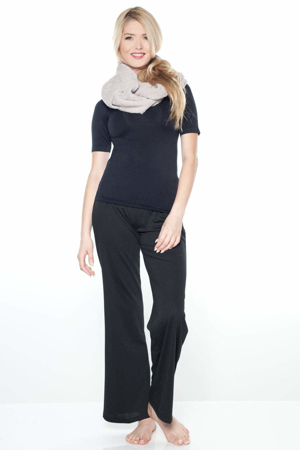 Rhonda Shear Marshmallow Infinity Scarf With Pockets - FINAL SALE