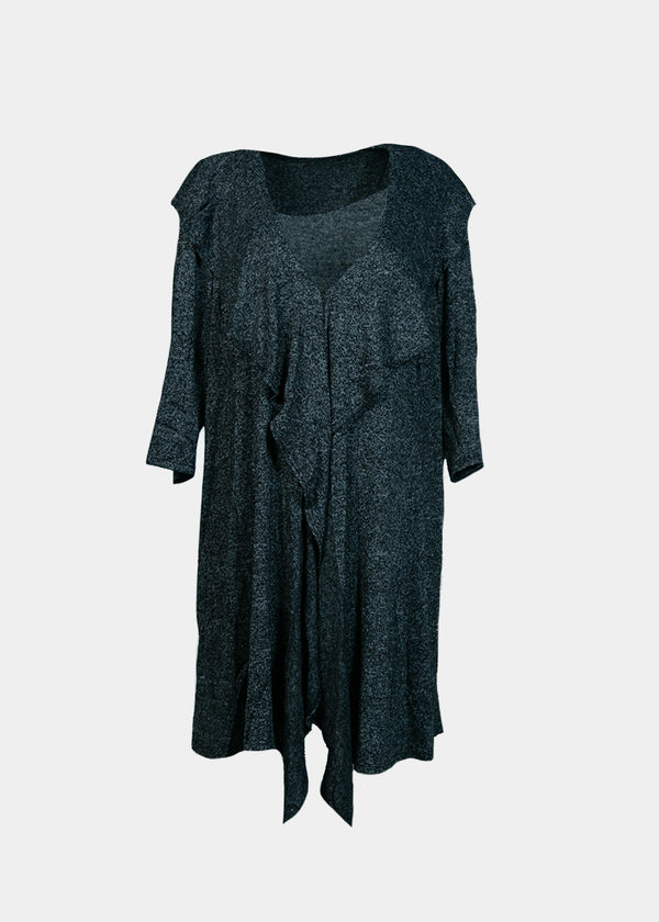 Rhonda Shear 3/4 Sleeve Ruffle Sweater - Final Sale