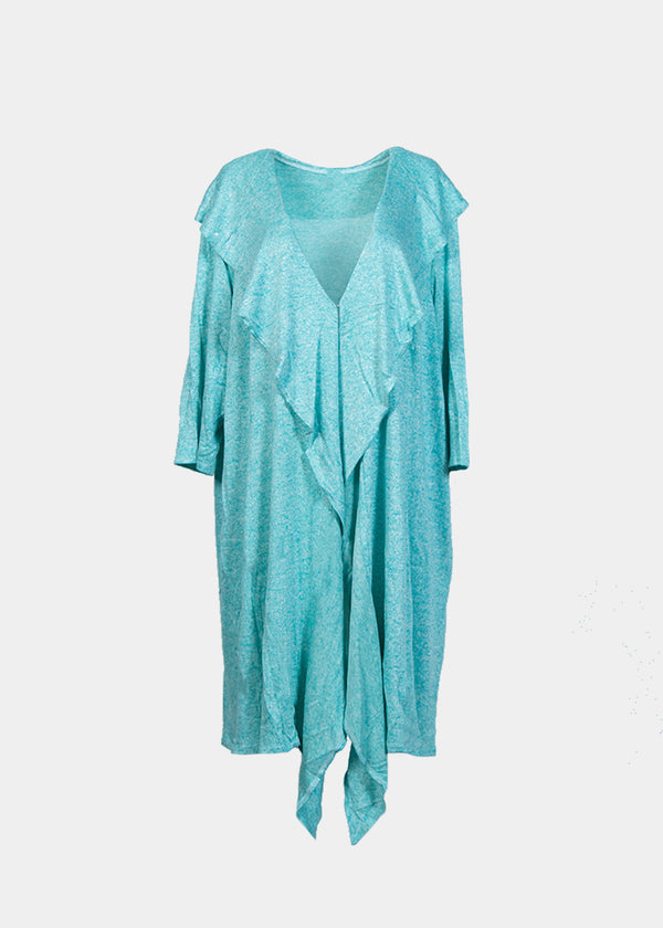 rhonda shear 3/4 Sleeve Ruffle Sweater - Final Sale