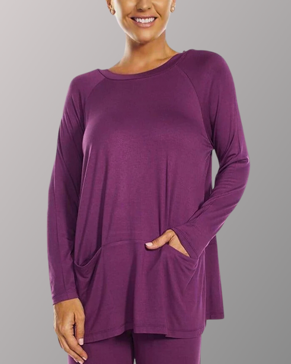 rhonda shear Boat Neck Pocket Tunic - FINAL SALE