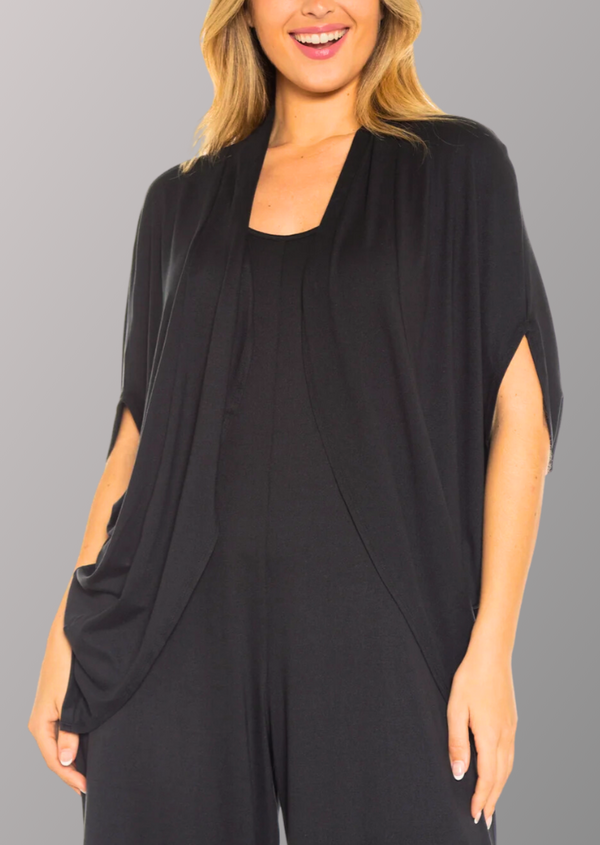 Rhonda Shear Cocoon Drape Cardigan - Final Sale