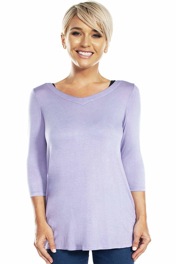 Rhonda Shear Criss Drape Cross Back Top - FINAL SALE