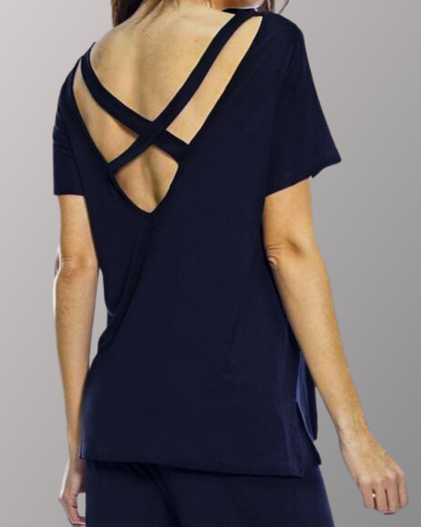 rhonda shear Cross Back Top - FINAL SALE
