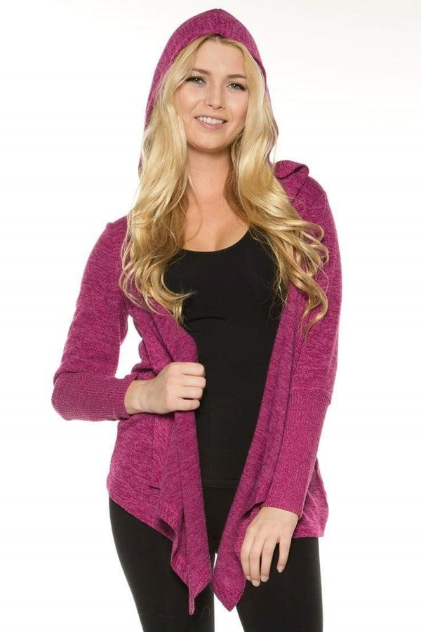 Rhonda Shear Hooded Sweater Wrap - FINAL SALE
