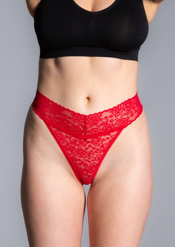 rhonda Shear Lace Thong Panty