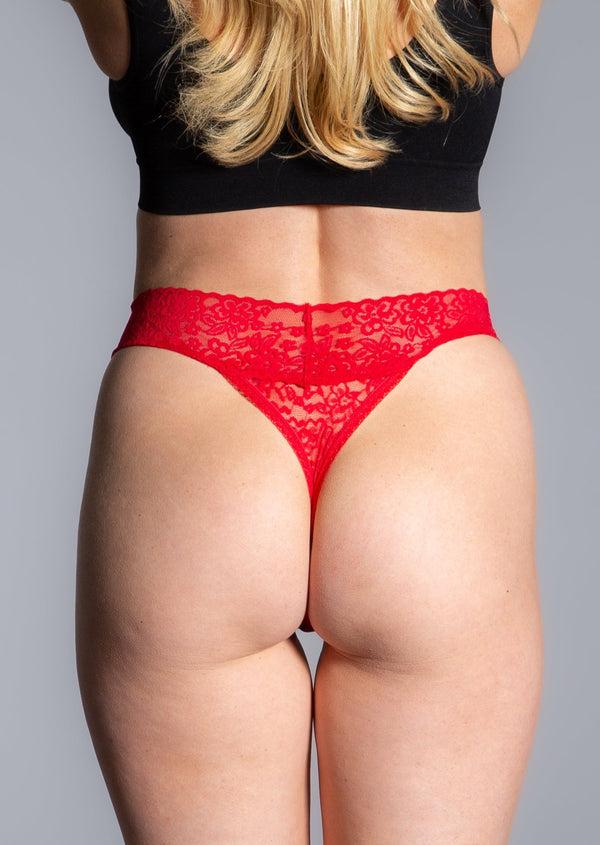 Rhonda Shear Lace Thong Panty