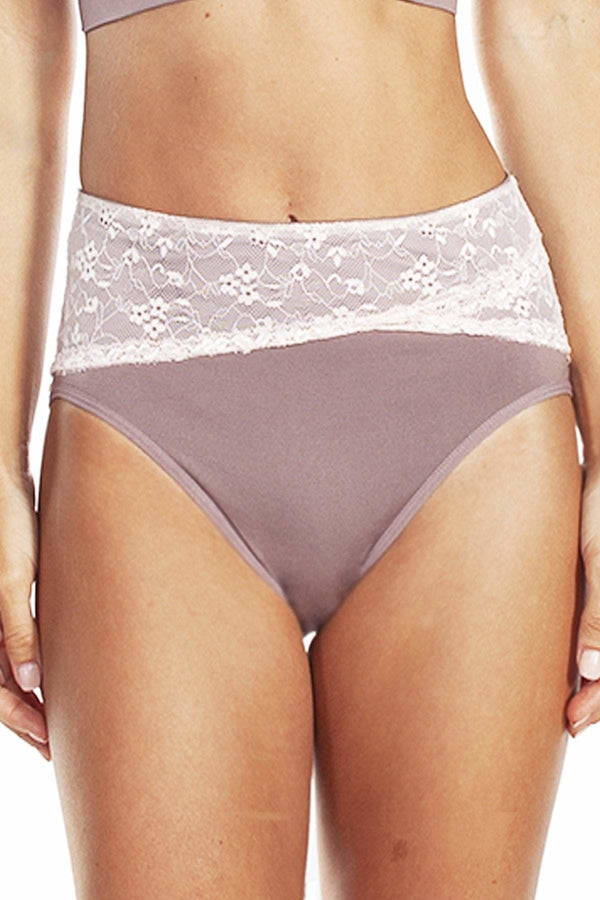 Rhonda Shear Seamless Brief With Lace