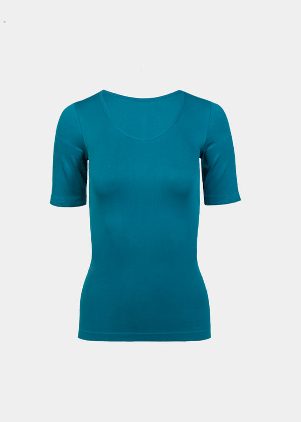 rhonda shear Teal Tee Top - Final Sale