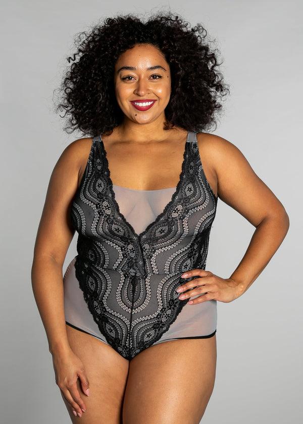 Rhonda Shear Up All Night Lace Bodysuit