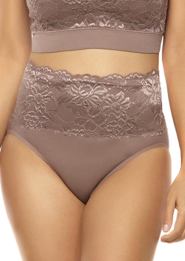 rhonda shear Seamless Brief with Lace Overlay : Sale Colors - Final Sale