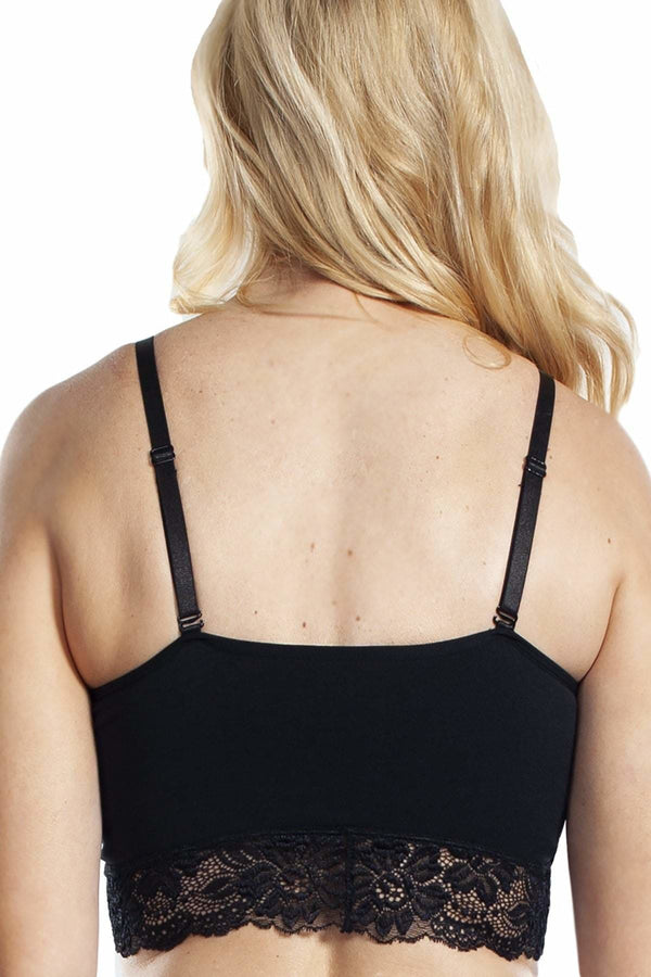 Rhonda Shear Seamless Lace Bra With Removable Straps - Final Sale