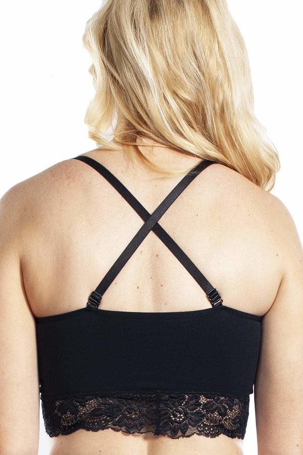 Rhonda Shear Seamless Lace Bra With Removable Straps - Final Sale