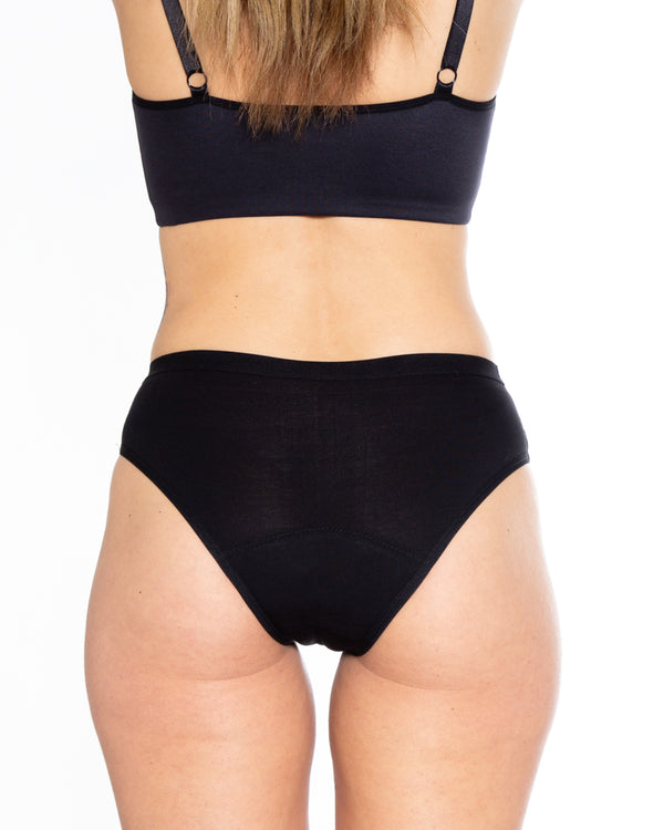 Rhonda Shear Sheer Panel Leakproof Bikini - Moderate Hold