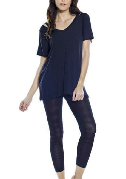 Rhonda Shear Tonal Striped Seamless Legging - FINAL SALE