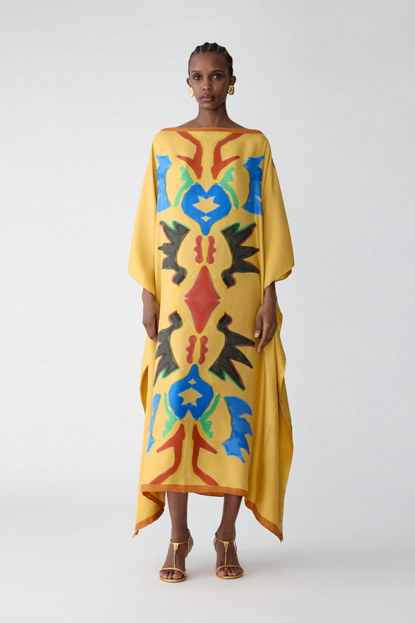 rianna Nina CAROLINA HERRERA X RIANNA + NINA Kaftan Daffodil