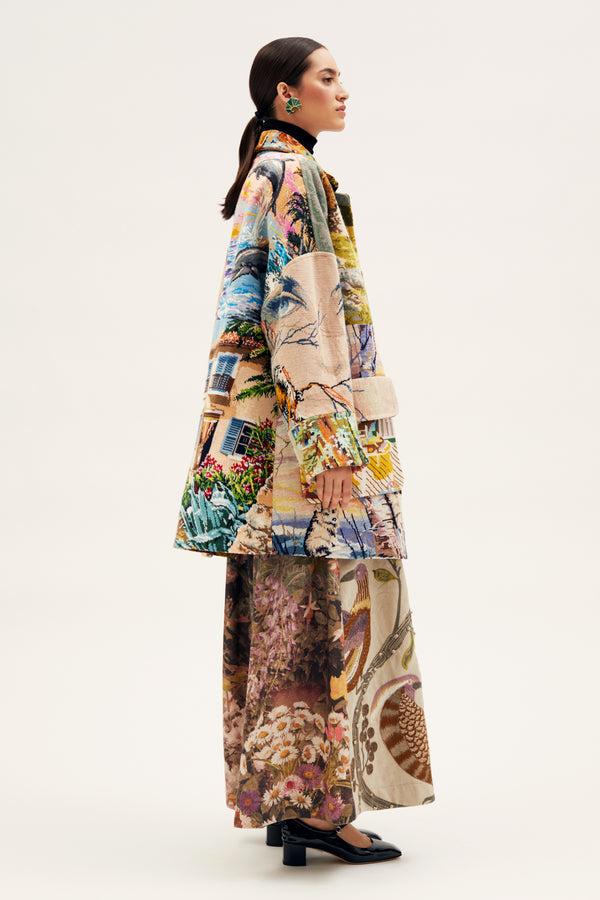 Rianna Nina One-a-of-a-kind Caban Jacket Embroidery