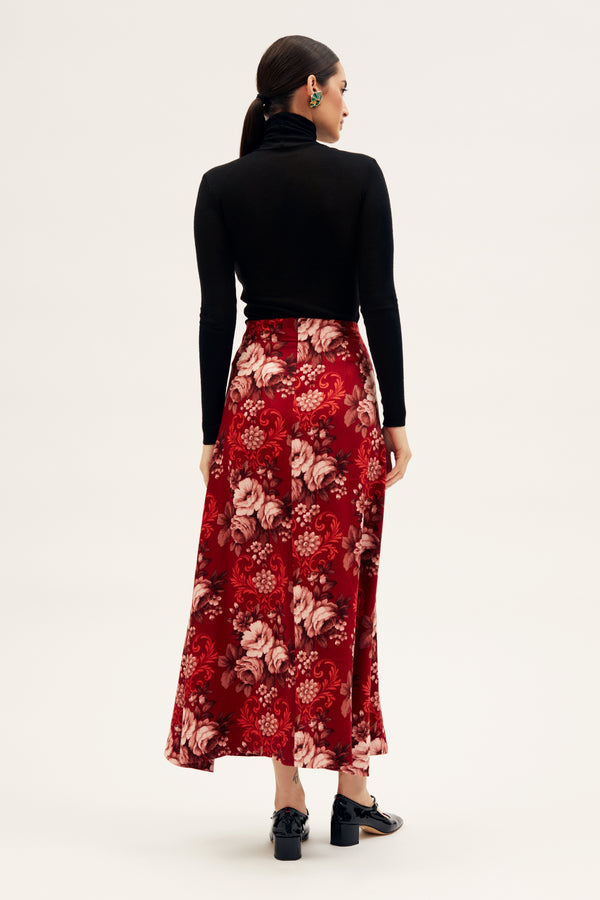 Rianna Nina One-of-a-kind Skirt With Box Pleat Cotton