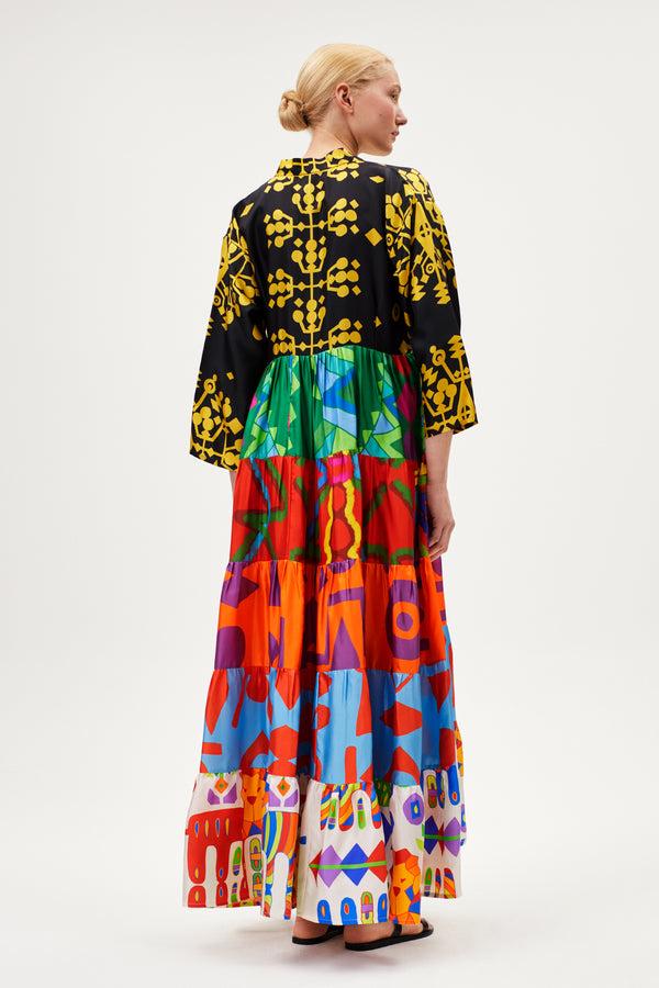 Rianna Nina Archive Volant Dress Long