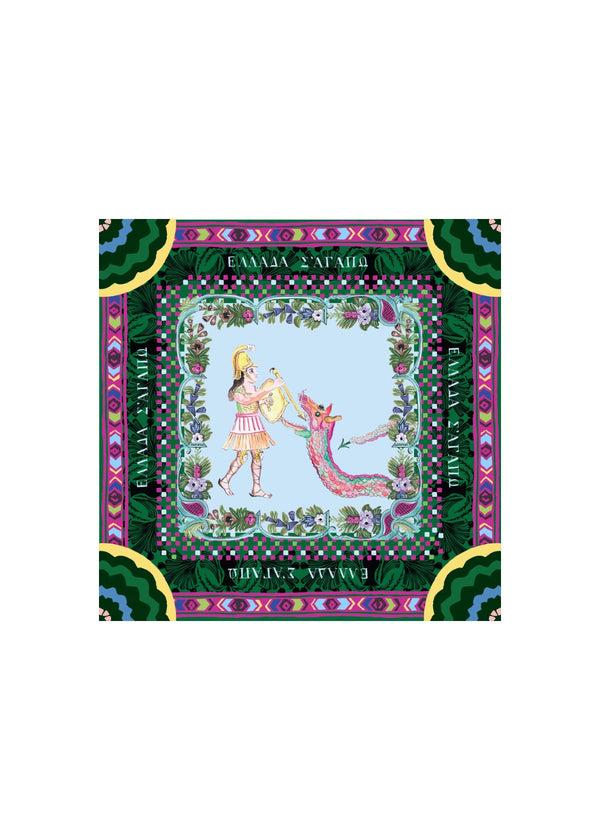 rianna nina Benaki Scarf Green 140