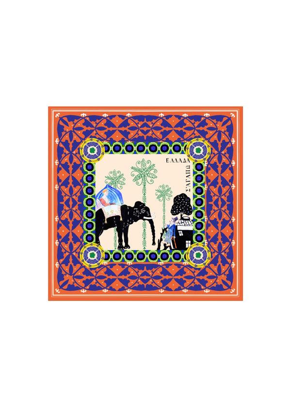 rianna nina Benaki Scarf Orange 90