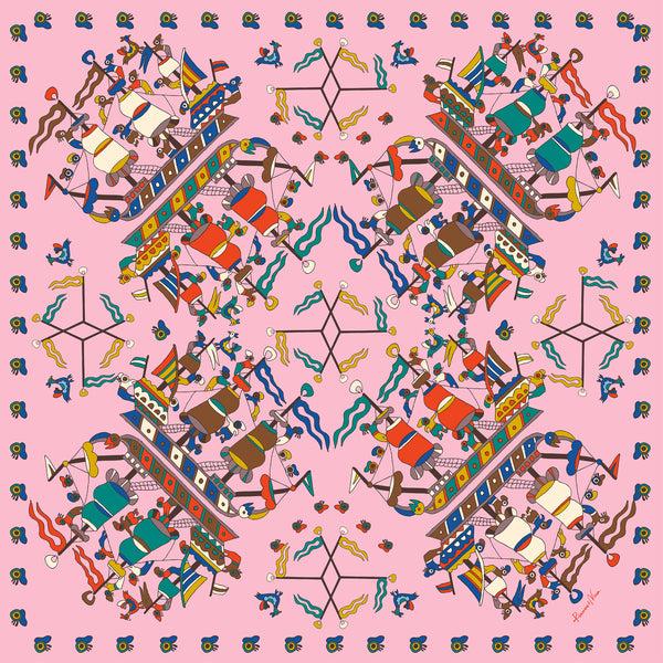 Rianna Nina Greek Scarf Caravi Pink