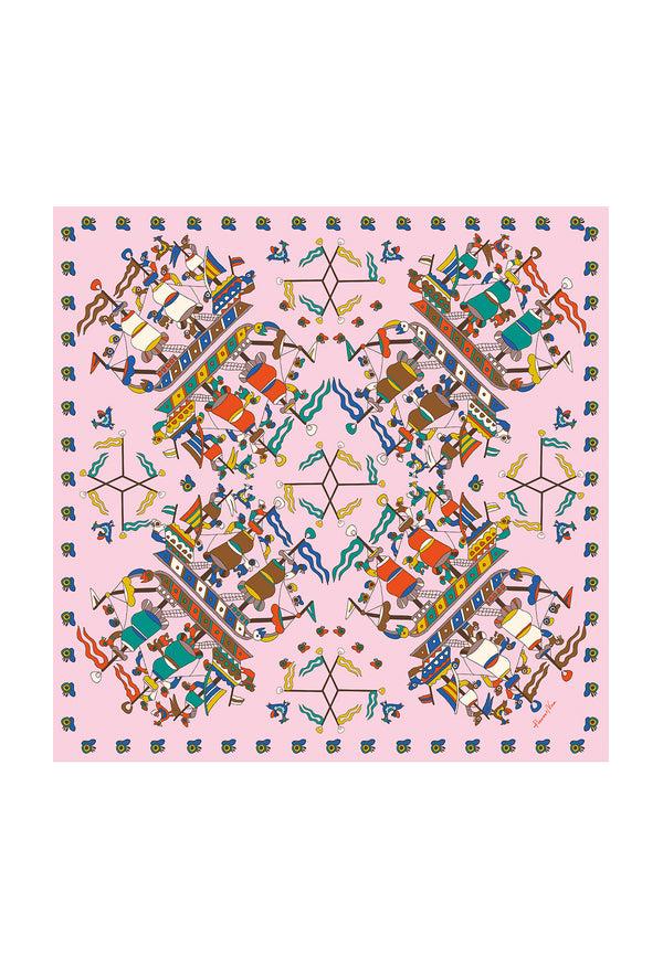 rianna nina Greek Scarf Caravi Pink