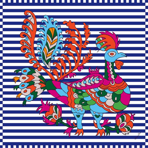 Rianna Nina Greek Scarf Naftis Blue