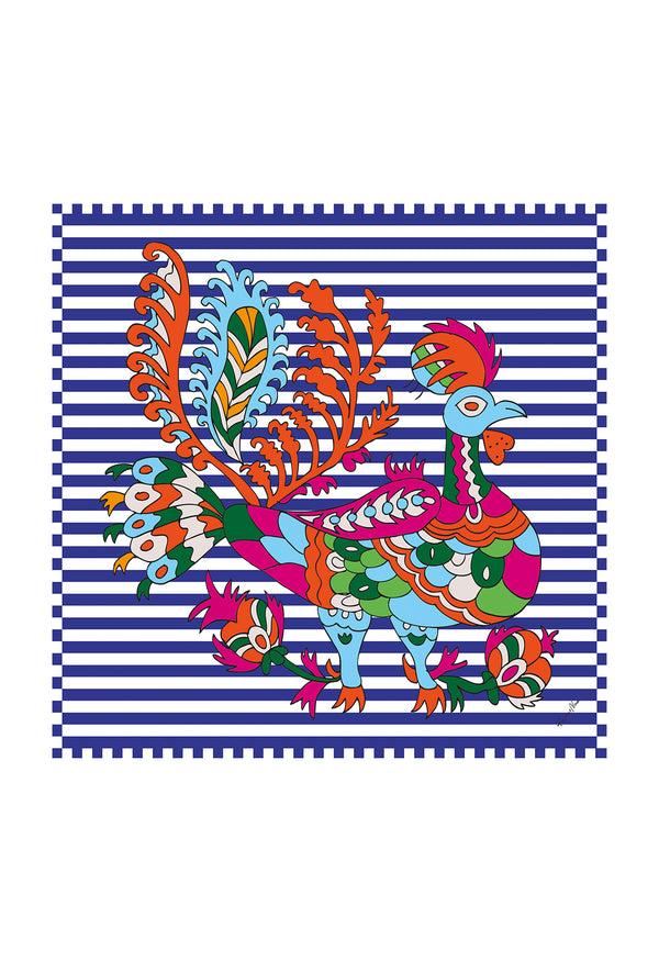 rianna nina Greek Scarf Naftis Blue