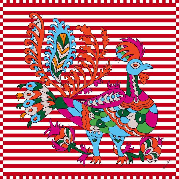 Rianna Nina Greek Scarf Naftis Red