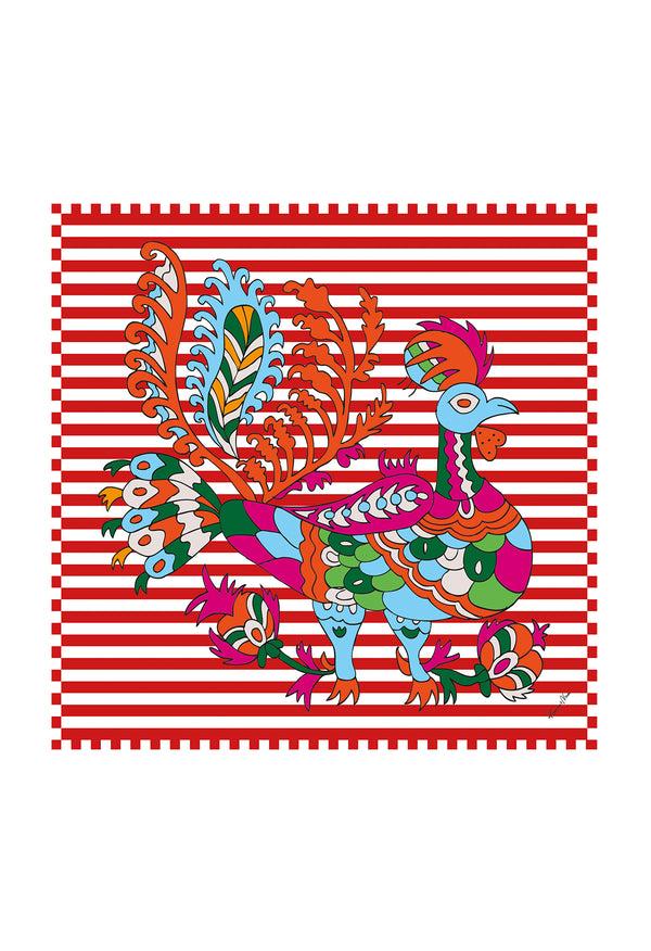 rianna nina Greek Scarf Naftis Red