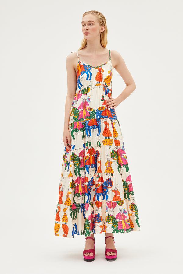 rianna nina Greek Volant Dress Sonia