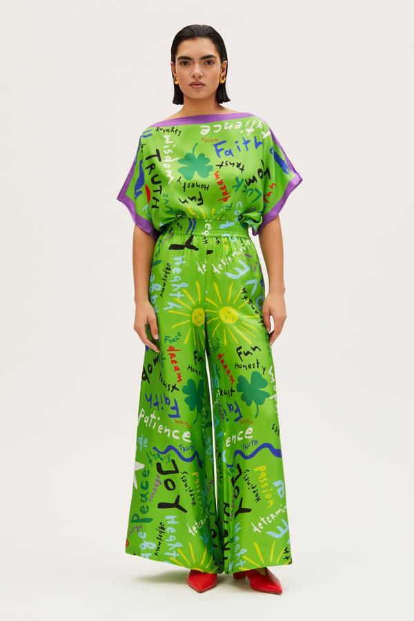 rianna nina Kakanias Pants Fyori Silk