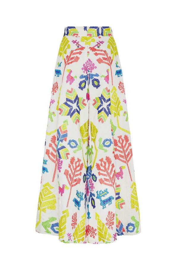 Rianna Nina Kilimi Embroidered Palazzo Pants