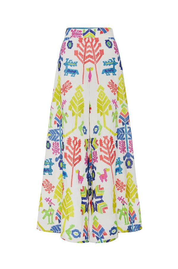 Rianna Nina Kilimi Embroidered Palazzo Pants