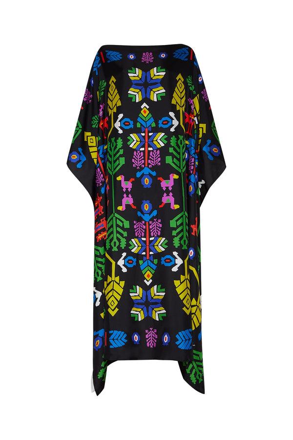 rianna nina Kilimi Kaftan Platia Black White