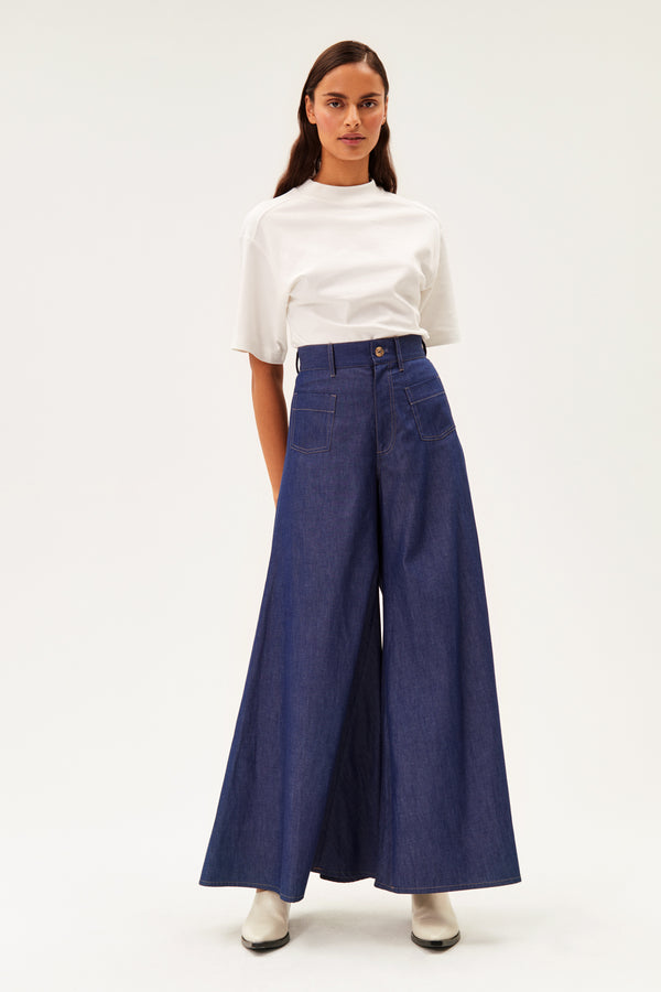 rianna nina Kilimi Palazzo Pants Light Denim