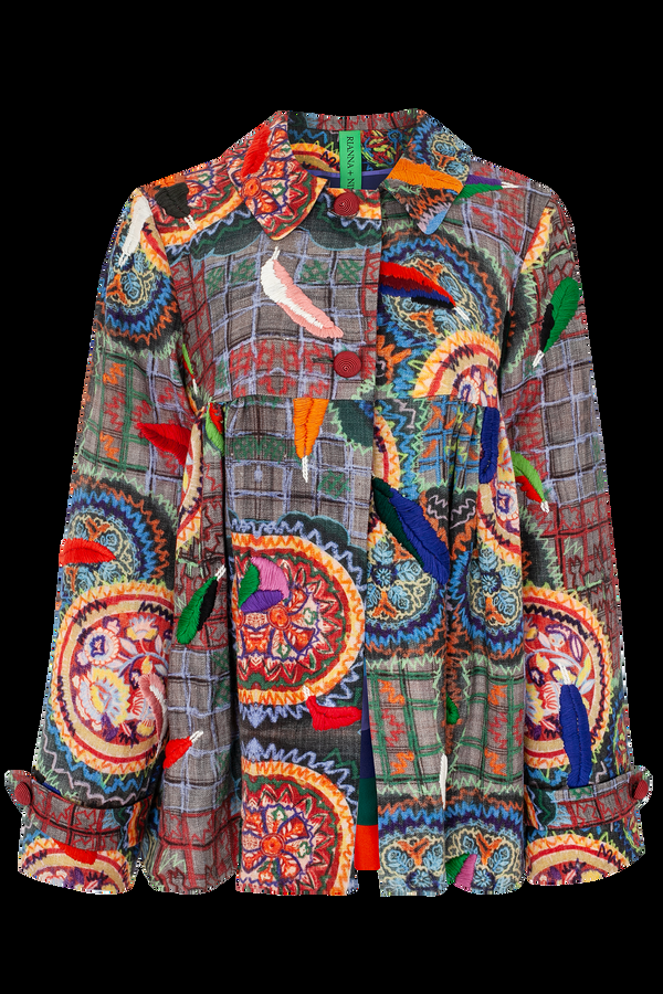 Rianna Nina Kipos Dyo Embroidered Jacket Fedora