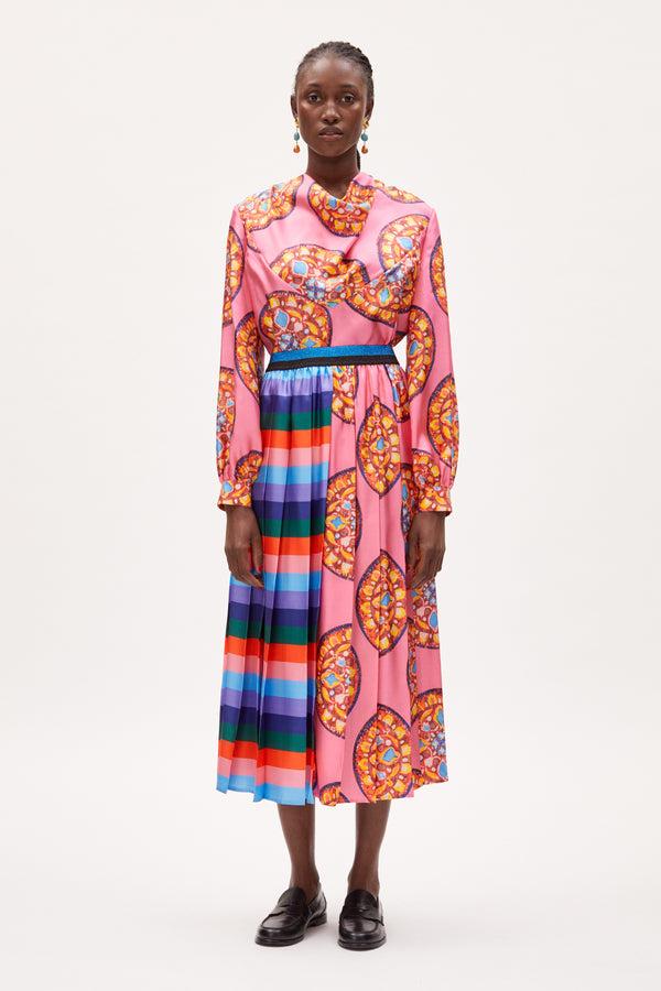 rianna nina Kipos Dyo Pleated Skirt Jara